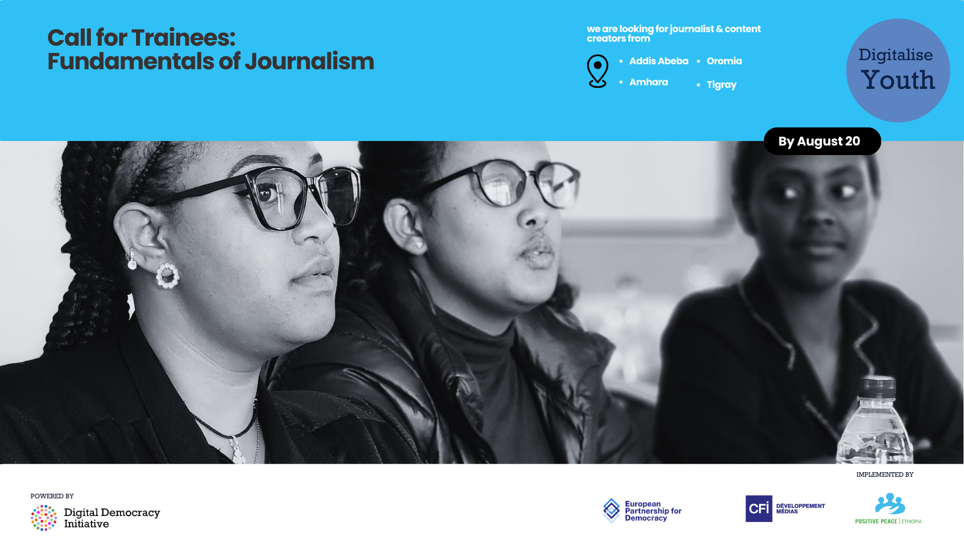 You are currently viewing Call for Trainees – Fully Funded training on Fundamentals of Journalism