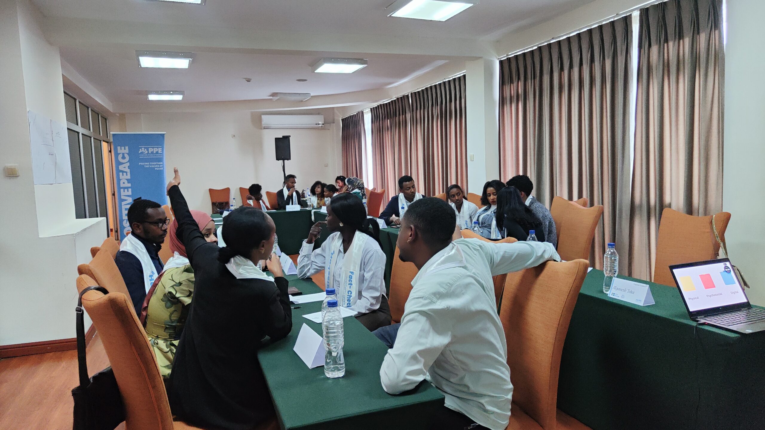 HaqSemi fellows during a training session