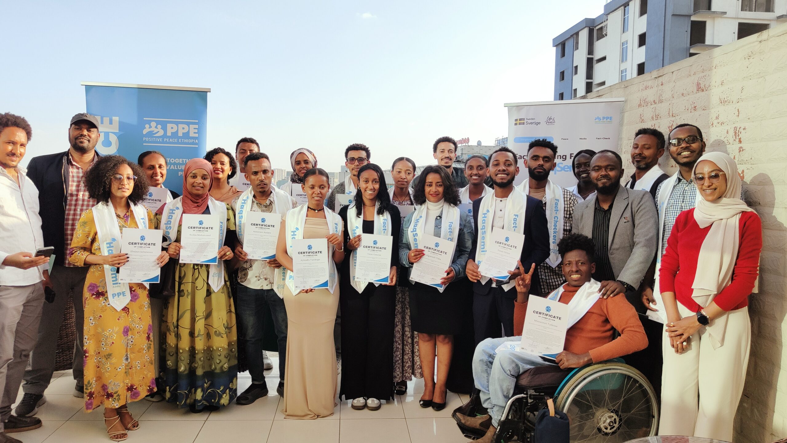 HaqSemi Fellowship participants together after their training